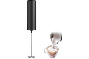 COKUNST Milk Frother Handheld, Battery Powered Drink Mixer for Matcha Coffee, One Button Electric Portable Whisk Drink Mixer Mini Foam Maker for Hot Chocolate Frappe Latte