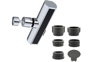 Robinet de Cuisine Cascade, HAOYUNLAI 360° Degrés Robinet Cascade avec Adaptateur de Robinet, Waterfall Kitchen Faucet 3 in 1 Mitigeur Cascade Multifonction pour Cuisine Salle de Bain Évier (Argent)