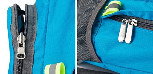 Hosaire 1 Stück Backpack Fahrradrucksäcke Nylon Wasserdicht Faltbar Rucksack für Outdoor Wandern Camping,Reise Bergsteigen Tasche - 4