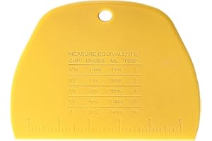 ZMREN Grattoir a Pâte, Grattoir à Pâte en PP Plastique Coupe Pâte pour Pain Cuisine, Pâtisserie, Crêpes,pour Pate Fromage Chocolat