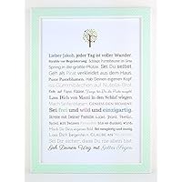 Taufe Geschenk Junge | personalisiertes Bild als Taufgeschenk für Kinder und Babies