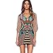 Produktbild Hot! Damen Kleid Yesmile Frauen Damen Vintage Bohemian Strandtunika Sommerkleid Tunikakleid Bluse Strandkleid Minikleid Kleider (L, Mehrfarbig)