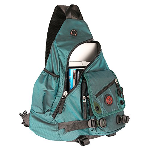 innturt Großer Sling Bag Laptop Rucksack Cross Body Messenger Bag Schulter Reise Rucksack blau seeblau X-Large