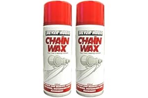 Fastcar 2 x Chain Wax Spray 400ml - Suitable For Bike Chains, Motorcycle Chains And Machinery