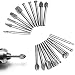 Produktbild ECLEAR 20Pcs HSS Carbide Gravur Bit Rotary Burr Datei Dremel Kutter für Werkzeugsatz Holz Schnitzen Bohren Gravieren CNC Router Tischlerarbeiten Dremel