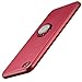 Price comparison product image XUNDD iPhone 7 Case,iPhone 8 Case, Surface PU Case+TPU Bumperwith Stand,Finger Ring Holder Support Car Magnetic Holder Cover for iPhone 7/8 Red