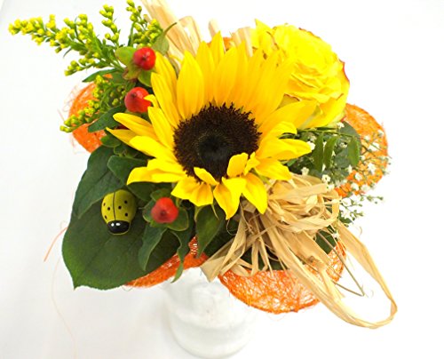 VERSANDKOSTENFREI Blumenstrauß „Sonnenlicht“ + kostenlose Glückwunschkarte - 2