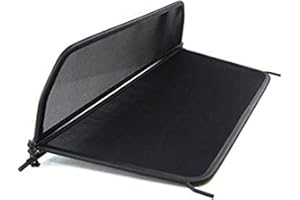 TIEF-TECH GermanTuningParts Windschott für Volkswagen EOS 2006-2015 - Klappbar - mit Schnellverschluss – Schwarz | Windabweiser | Windblocker | Wind Deflector