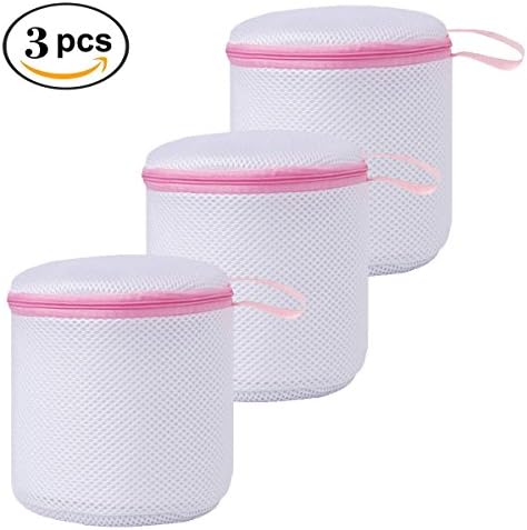 Phetron Bra Wash Bags Set of 3 Zippered Mesh Laundry Bag for Delicates, Sweater, Bras, Socks and Organizations