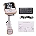 Produktbild Bluetooth FM-Transmitter, Eincar Wireless FM-Modulator-Radio-Adapter Kfz-Freisprecheinrichtung MP3-Player mit LED-Anzeige Fernsteuerungsunterstützung USB Disk / SD-Karte / 3,5-mm-Aux-in
