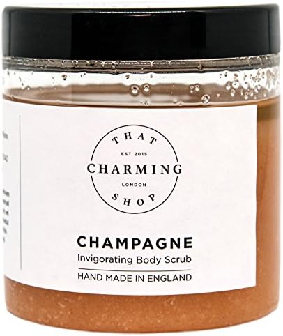Champagne Body Scrub (350g) - Pink Himalayan Salt - Jojoba Oil - Vegan - Cruelty Free - That Charming Shop - Hen Do Gift - Champagne Gift