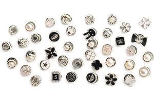 NIANOPKM 40 Pièces Broche Boutons, Femmes Chemise Broches pour Vêtements Broche Dames Boutons Détachables pour Femmes Filles Vêtements Cardigan Robe