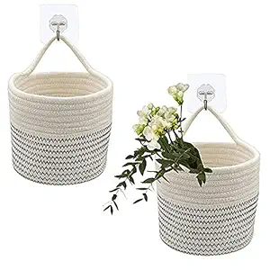PRINTSHOPPIE Cotton Planter Baskets for Plants by Productile (Pack of 1)