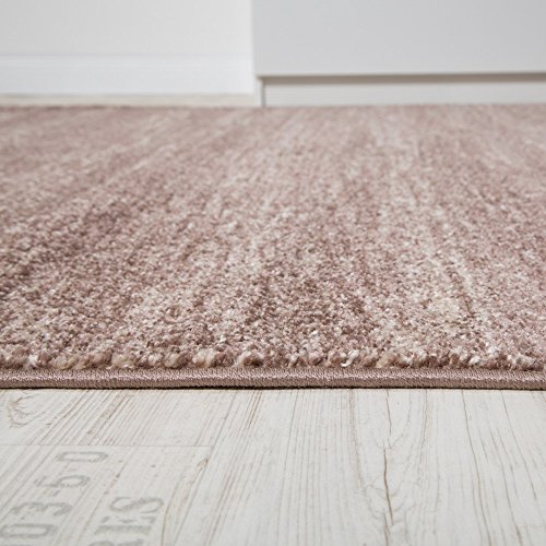 Teppich Modern Wohnzimmer Kurzflor Gemütlich Meliert Preiswert in Beige, Grösse:240×320 cm - 2
