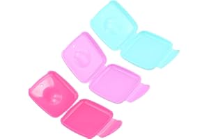 DURONGE 3 Stück Tampon Aufbewahrung, Tragbare Tampon Box für Unterwegs, Damen-Aufbewahrungsbox, für Reisen und Ausgehen（Zufällige Farbe）