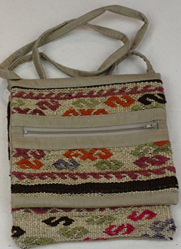 Beautiful Hand Woven Anatolian Kilim Handbag - Size:25 x 20 cm Code H50