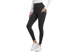 Merlvida Leggins Deportivos Mujer con Bolsillos Mallas Deporte Cintura Alta Opaque Leggings Push Up Elásticos Mayas Deportivas Pantalones Ropa Deporte para Yoga Fitness Gym