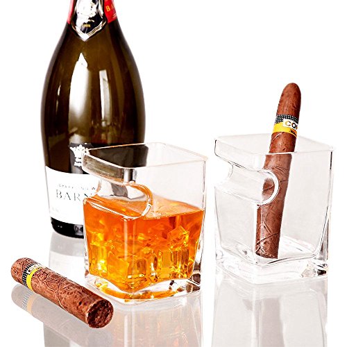 Pawaca Whiskey Glas Mit Zigarrenhalter 320 Ml Fassungsvermgen Handarbeit Quadratisch Traditioneller Stil Geeignet Fr Whiskey Scotch Bier Wein Spirituosen Pawaca Whiskey Glas Mit Zigarrenhalter 320 Ml Fassungsvermgen Handarbeit Quadratisch Traditioneller Stil Geeignet Fr Whiskey Scotch Bier Wein Spirituosen