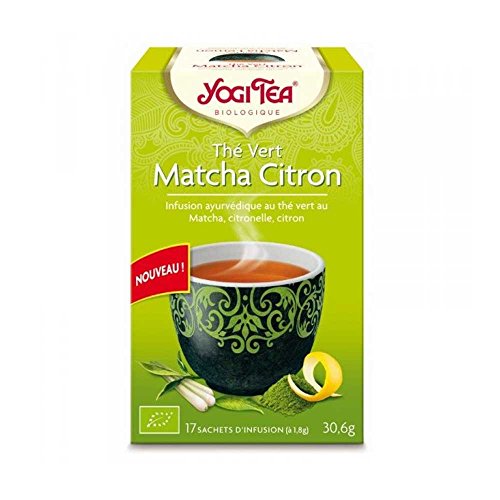 Yogi tea Thé Vert Matcha Citron Bio 17 Sachets 36,6 g