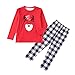 Produktbild Weihnachten Baby Kleidung Set Kinder Pullover Pyjama Outfits Set Familie Frauen Mutter Weihnachtsmann Tops Bluse Hosen Familie Pyjamas Nachtwäsche Set ABsoar Familienanzug Pyjamas