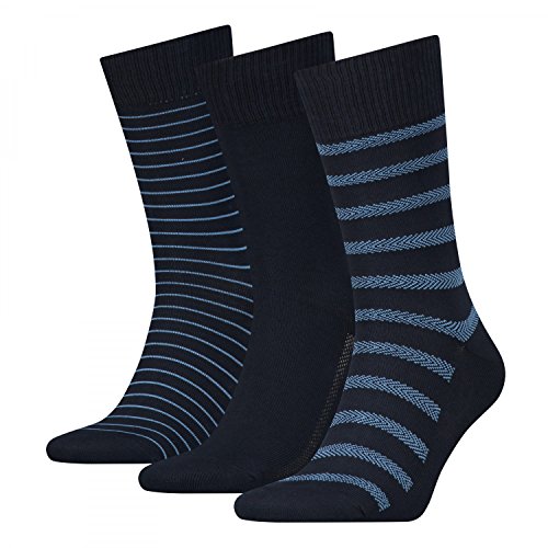 Levi's Herren Socken Levis 168SF Regular Cut Giftbox 3P, 3er Pack, Bleu (Blue/ Blue), 39/42 Levi's Herren Socken Levis 168SF Regular Cut Giftbox 3P, 3er Pack, Bleu (Blue/ Blue), 39/42