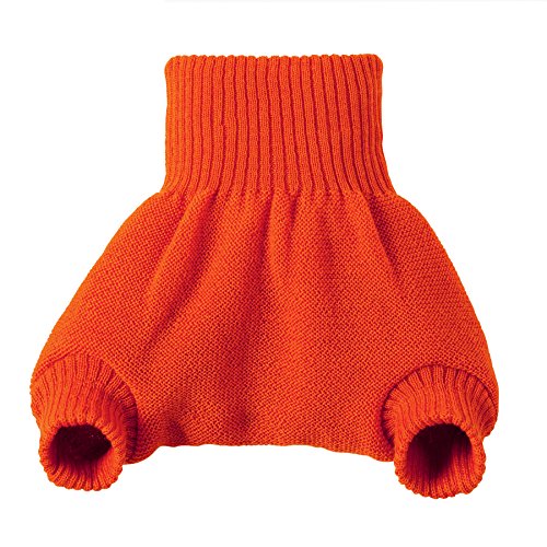 Disana Organic Merino Wool Nappy Wrap / Diaper Cover Overpants 98/104 Orange