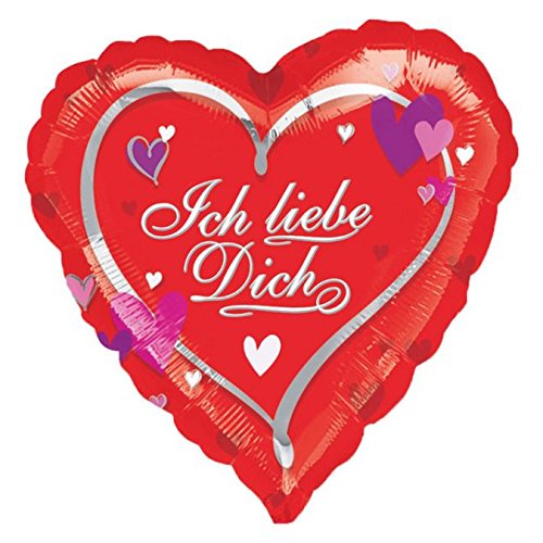 Preisvergleich Produktbild Amscan 2577801 - Folienballon Ich liebe Dich, Spiel