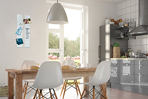 Be!Board B1000 Glas-Magnettafel / Magnetleiste weiß, 10 x 60 cm – viele Farben - 4