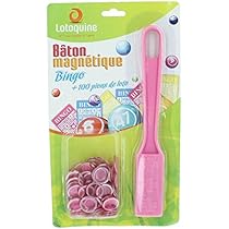 Pion Loto Magnétique Jeton De Loto 100 Pions Magnétiques Bleus + Ramasse- Jetons - Pour Loto, Bingo, Jeux De Société Loto Bingo Bingo Jeux Loto