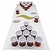 Produktbild Beer Pong Set "White" inklusive Spielfeld, 25 Red Solo Cups, 4 Beerpong Bälle & mehr, die Alternative zum Beer Pong Tisch (Medium)