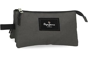 Pepe Jeans Aris Estuche Triple 22x12x5 cms fabricado en Poliéster, tamaño para mochila y carterón, De Joumma Bags