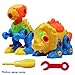 Produktbild SUPRBIRD Dinosaurier Bauspielzeug Demontage Montage Spielzeug Tierpuzzlespiel DIY 3D Spielzeug mit Werkzeug Für Kinder Jungen und Mädchen über 3 Jahre alt (Farbe zufällige)