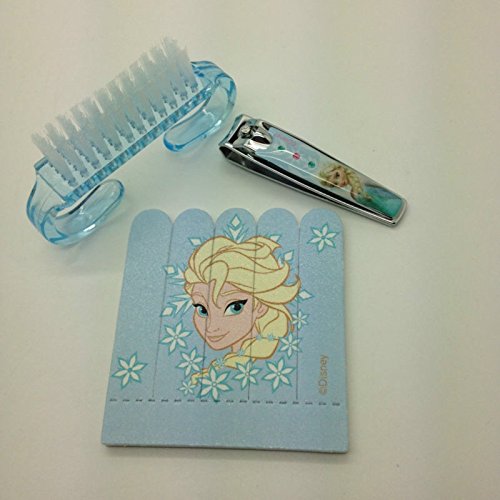 DISNEY FROZEN ELSA GROOMING SET NAIL CLIPPER FILER BRUSH TRAVEL