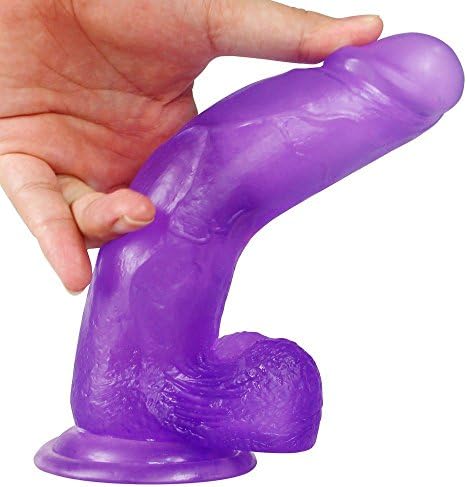 LZYD Purple Large Curved Realistic Love Wand With No Smell Toy 8''