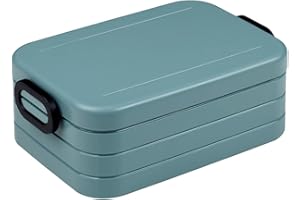 Mepal – Lunch Box Take a Break Midi – Lunch Box To Go - For 2 Sandwiches or 4 Slices of Bread – Suitable for the Dishwasher - 900 ml - Nordic Green.