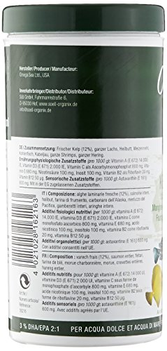Söll 16216 Organix Super Kelp Flakes – Süß- und Meerwasser Zierfischfutter – 490 ml - 4