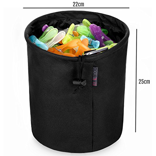 BeLando XXL Premium Wäscheklammerbeutel | Klammerbeutel für bis zu 300 kleine oder 200 große Wäscheklammern | Wäscheklammerkorb | Klammersack - 4