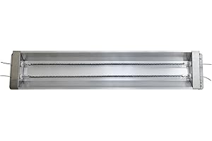 KOZWAY pour la réparation de carrosserie automobile Lampe Infrarou À Double Tube En Fiber De Carbone Avec Réflecteur Lampe Chauffante Infrarou Chauffa Durcissement Peinture Tube Chauffant Cuisson 400 W-2000