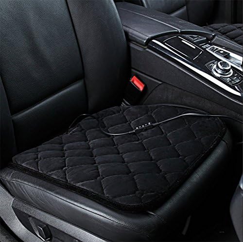 RUIRUI Heated car seat cushion Office and home chairs heating pad , black