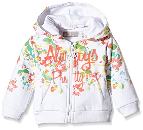 boboli Baby Girls Track Jacket, White (WHITE 1100), 18 - 24 Months