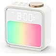 FUNFOR Light Alarm Clock, Wake Up Light for Heavy Sleepers, 6 Natural Sounds and 10 Colors RGB Night Light, Dual Sunlight Alarms, Sleep Aid & Snooze, Bedside Alarm Clocks for Kid's Bedroom