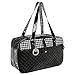 Produktbild MyGift MG Collection Designer Quilted Schwarz & Weiß Hounds Zahn Pet Travel Tote/Soft-seitige Dog & Cat Carrier