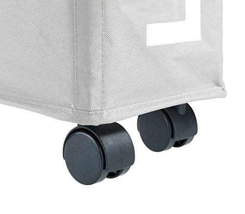 Wenko 3450117100 Corno Wäschekorb Polyester Grau/Beige/Violett 45 x 22 x 9 cm 43 L - 2