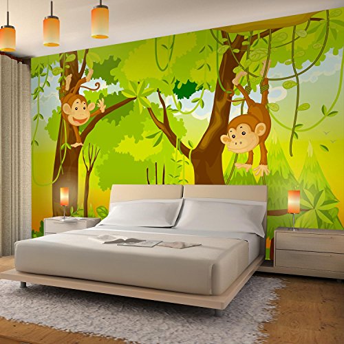 Fototapete Jungelbuch 352 x 250 cm – Vliestapete – Wandtapete – Vlies Phototapete – Wand – Wandbilder XXL – !!! 100% MADE IN GERMANY !!! Runa Tapete 9041011b - 3