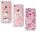 Produktbild iPhone 7 Hülle Silikon, LuckyW 3X TPU Katze Bär Donut Hülle für Apple iPhone 7 7S (4.7 zoll) Soft Silikon Glitter Tasche Transparent Clear Klar Durchsichtig Ultra Slim Thin Dünne Schutzhülle Weiche Flexibel Kratzfeste Scratch-Resistant Stoßfest Shockproof Etui Bumper Case