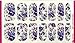 84Pcs / 6 Premium Sheets- Love Nest Nail Art Tips Stickers False Nail Design Manicure Decals Nail Art Water Nail Art Decal / Tattoo / Sticker (Series 1) …
