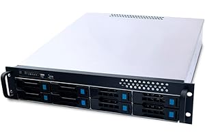 ‎FANTEC FANTEC SRC-2080X07 Storagegehäuse SATA 2HE 48,3cm (19") 550mm tief, 8x 8,9cm (3,5") offen, 2x 6,4cm (2,5") ODER 1x8,9cm (3,5") intern, schwarz