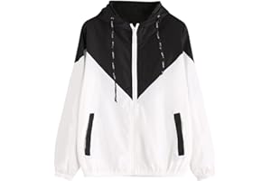 RIOU MUJER Modelo De Moda Mujeres Manga Larga Patchwork Piel Fina Trajes con Capucha Cremallera Escudo Casual Deportivo Sudadera con Capucha Superior riou