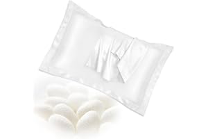 NAZAZ Set di 2 Federe in Seta per Cuscini Letto (50x80 cm) - Morbido e Setoso al tatto, Protezione per Capelli e Pelle, Chiusura a Busta - Eleganza e Comfort per Ogni Stagione