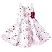 YiZYiF Baby Toddlers Girls Flower Party Formal Pageant Christening Dress Fuchsia 12-18 Months